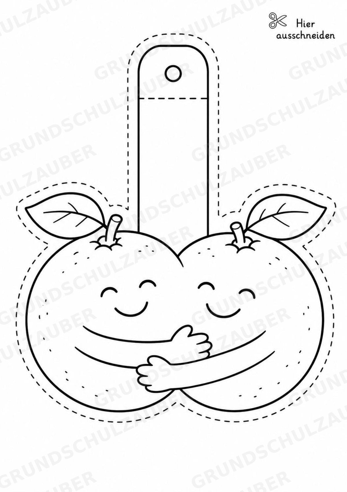 Orange – Fensterdeko – Basteln – Ausmalbild – Ausschneiden – 15 Vorlagen – Materialseite 15