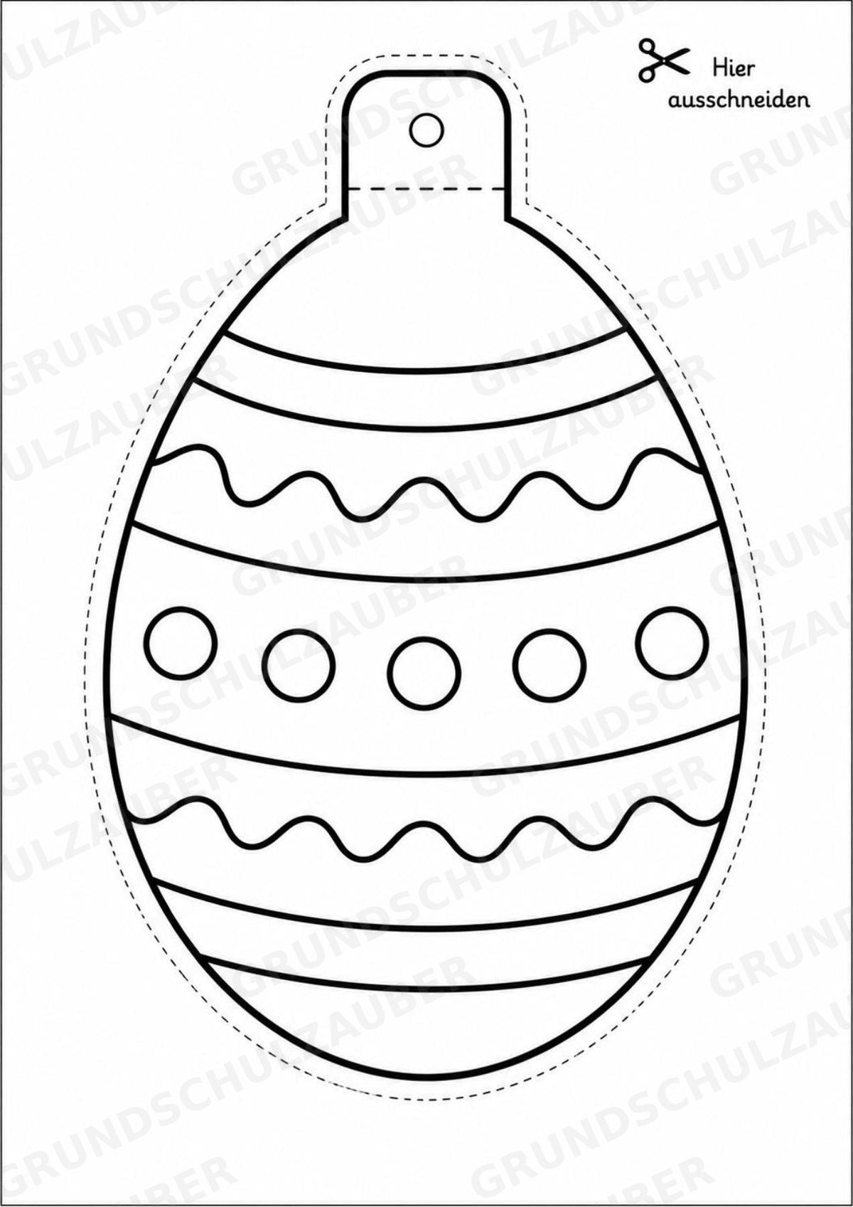 Ostern – Fensterdeko – Basteln – Ausmalbild – Ausschneiden – 15 Vorlagen – Materialseite 3