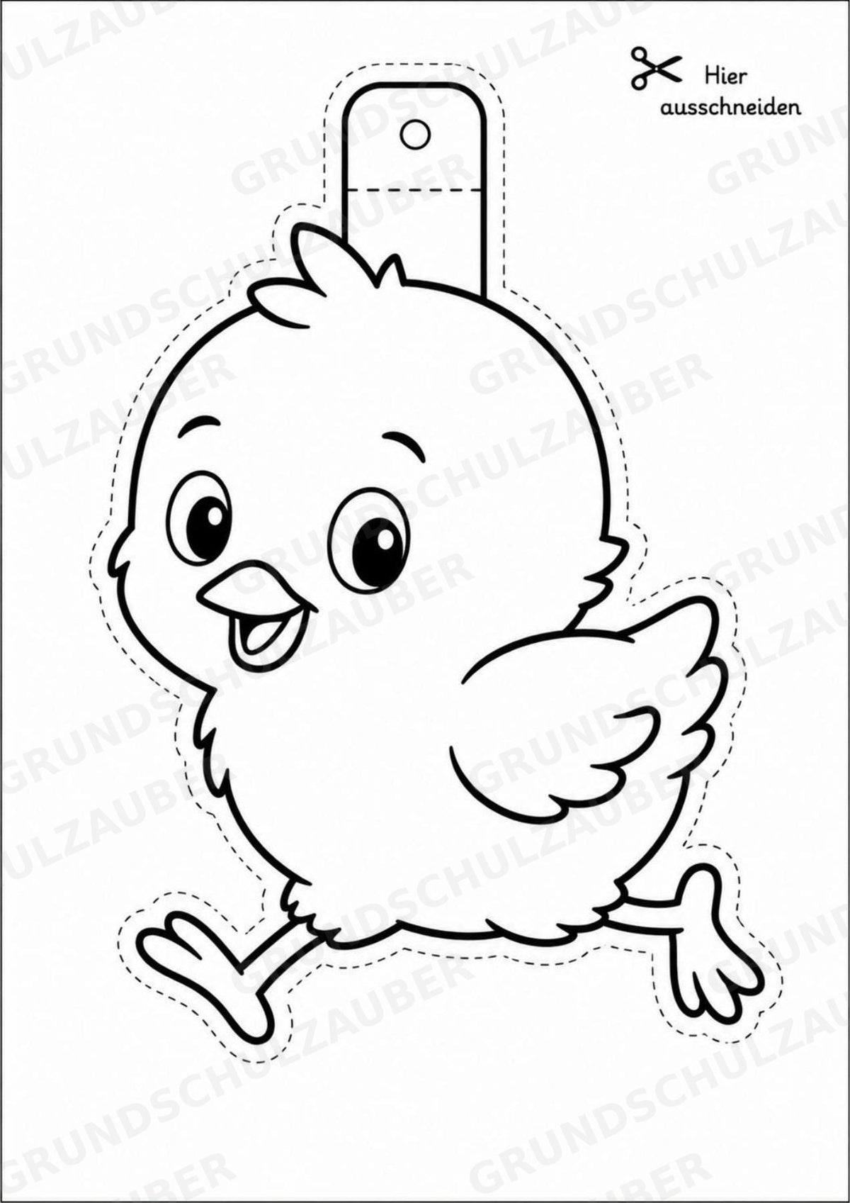 Ostern – Fensterdeko – Basteln – Ausmalbild – Ausschneiden – 15 Vorlagen – Materialseite 5