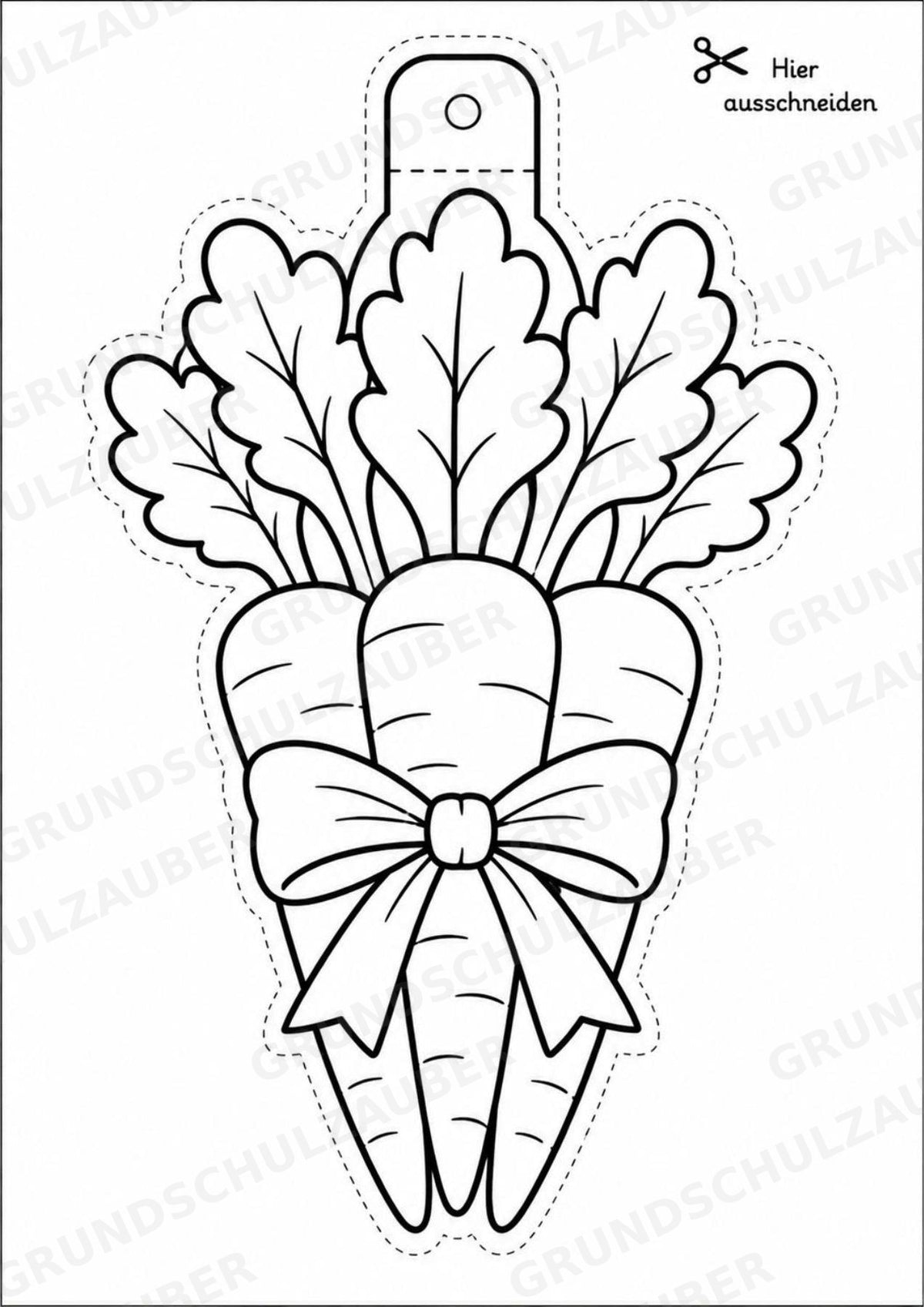 Ostern – Fensterdeko – Basteln – Ausmalbild – Ausschneiden – 15 Vorlagen – Materialseite 6