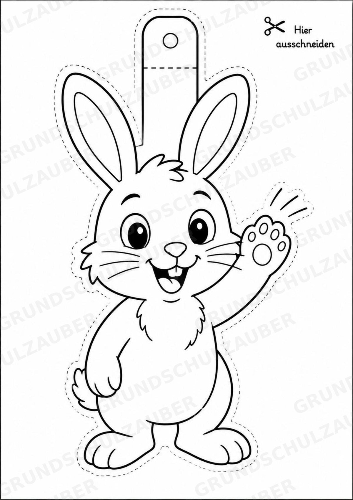 Ostern – Fensterdeko – Basteln – Ausmalbild – Ausschneiden – 15 Vorlagen – Materialseite 16