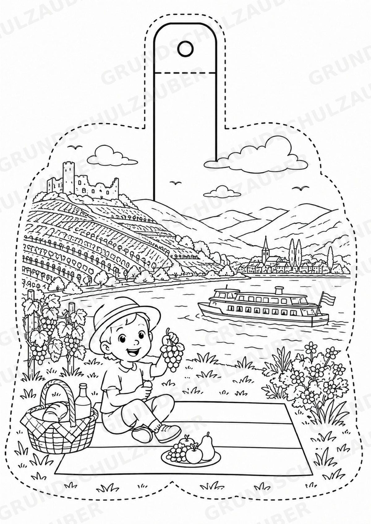 Österreich – Fensterdeko – Basteln – Ausmalbild – Ausschneiden – 15 Vorlagen – Materialseite 11
