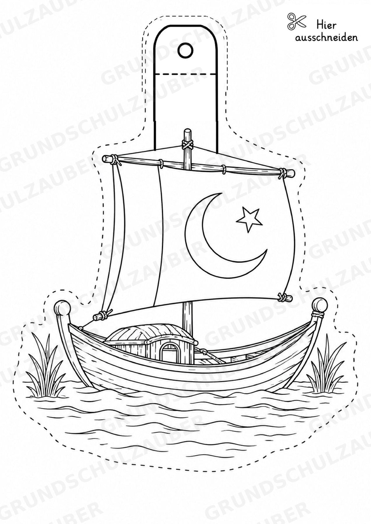 Pakistan – Fensterdeko – Basteln – Ausmalbild – Ausschneiden – 15 Vorlagen – Materialseite 9