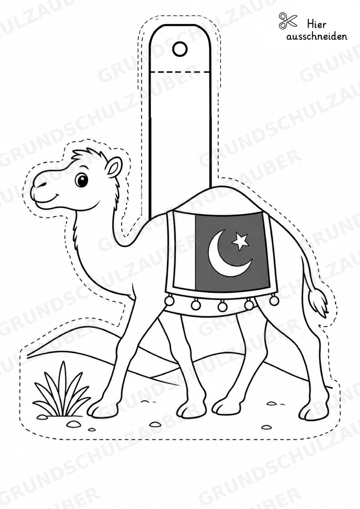 Pakistan – Fensterdeko – Basteln – Ausmalbild – Ausschneiden – 15 Vorlagen – Materialseite 16