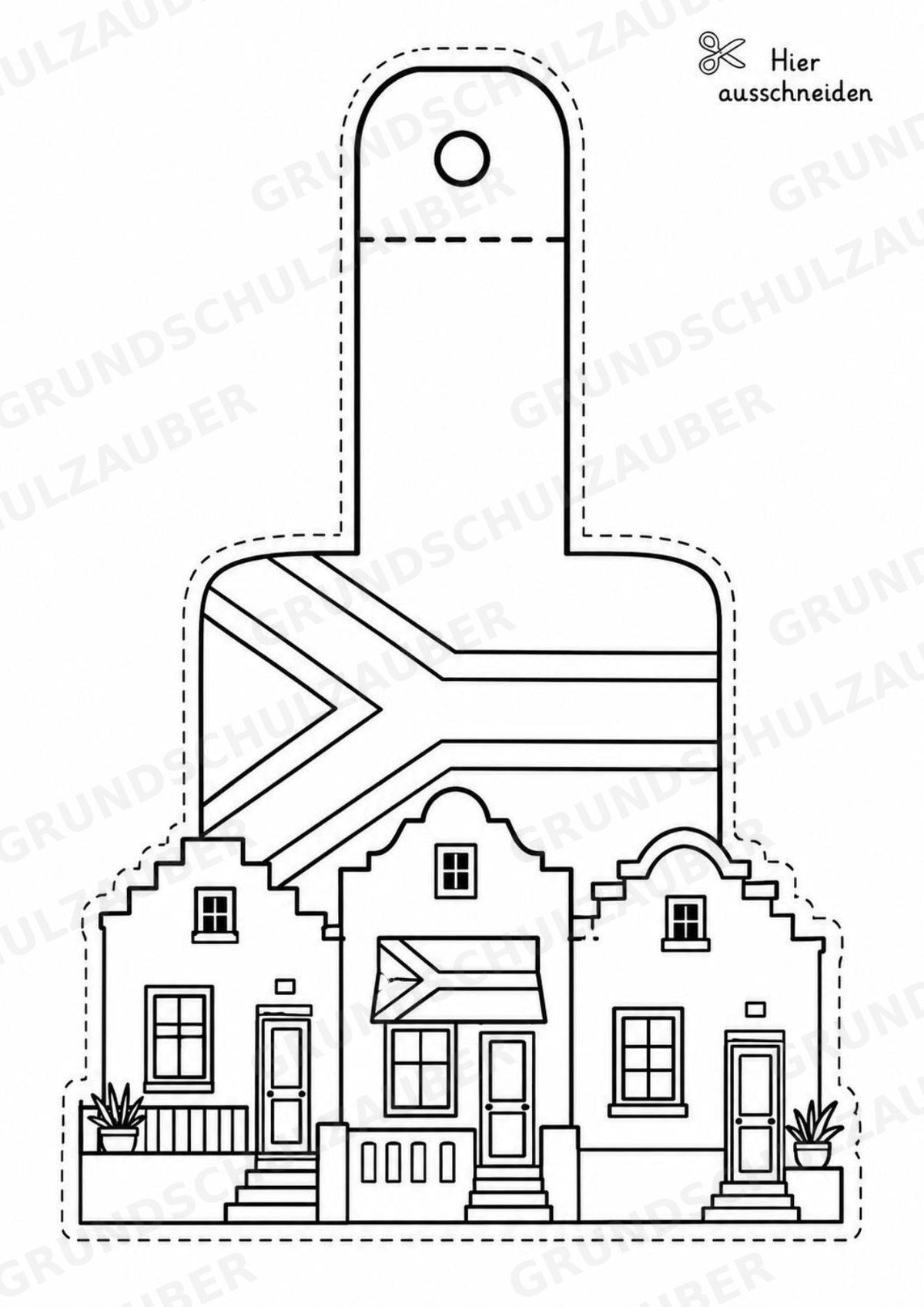 Südafrika – Fensterdeko – Basteln – Ausmalbild – Ausschneiden – 15 Vorlagen – Materialseite 10