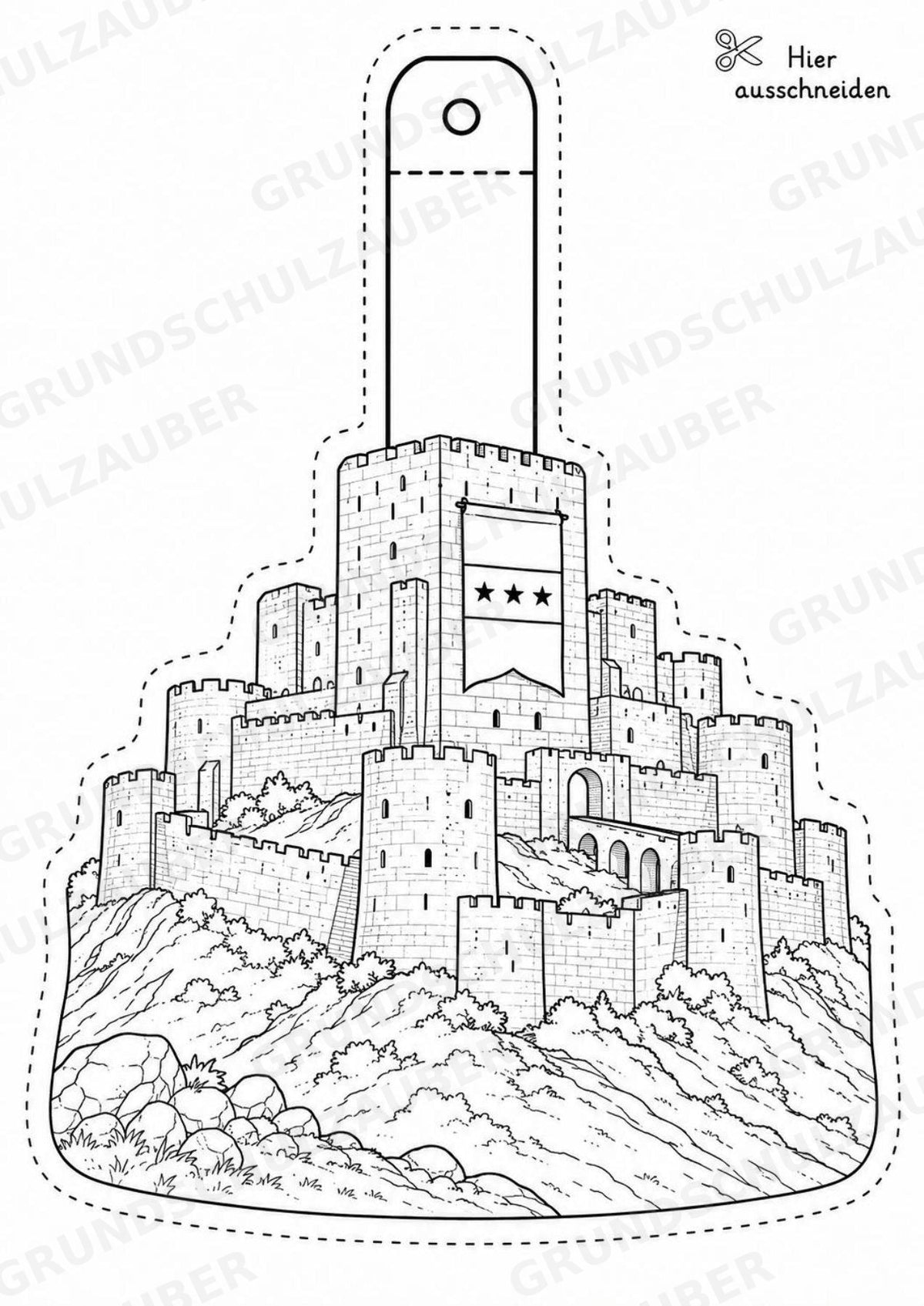 Syrien – Fensterdeko – Basteln – Ausmalbild – Ausschneiden – 15 Vorlagen – Materialseite 5