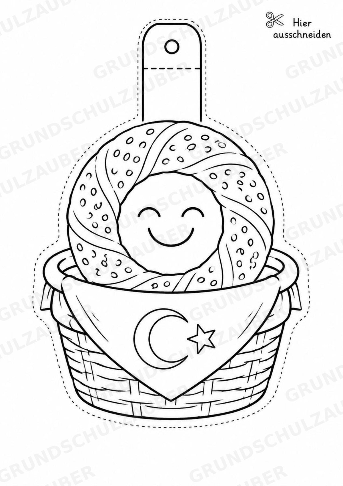 Türkei – Fensterdeko – Basteln – Ausmalbild – Ausschneiden – 15 Vorlagen – Materialseite 8