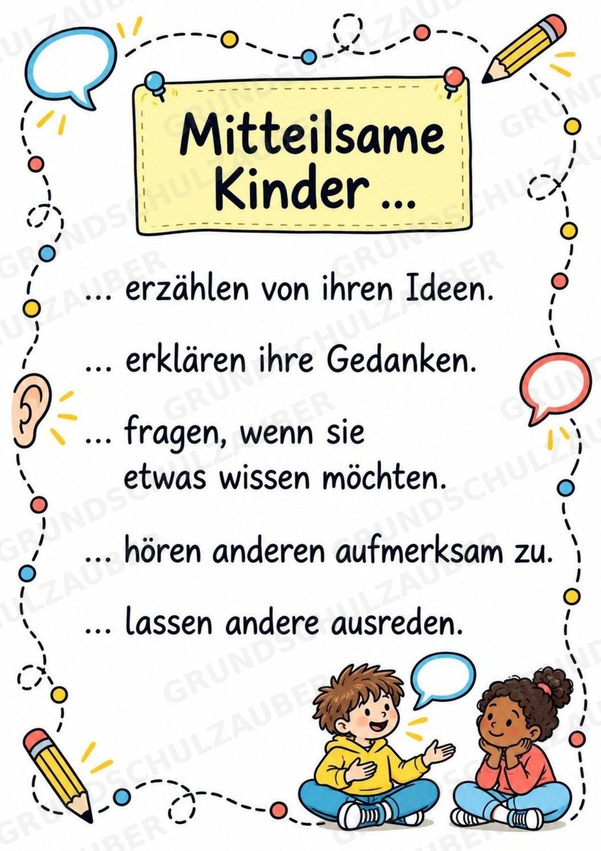 Persönlichkeitstypen und Charaktereigenschaften – 10 Poster zur Charakterisierung positiver Rollenvorbilder | Grundschule – Materialseite 7