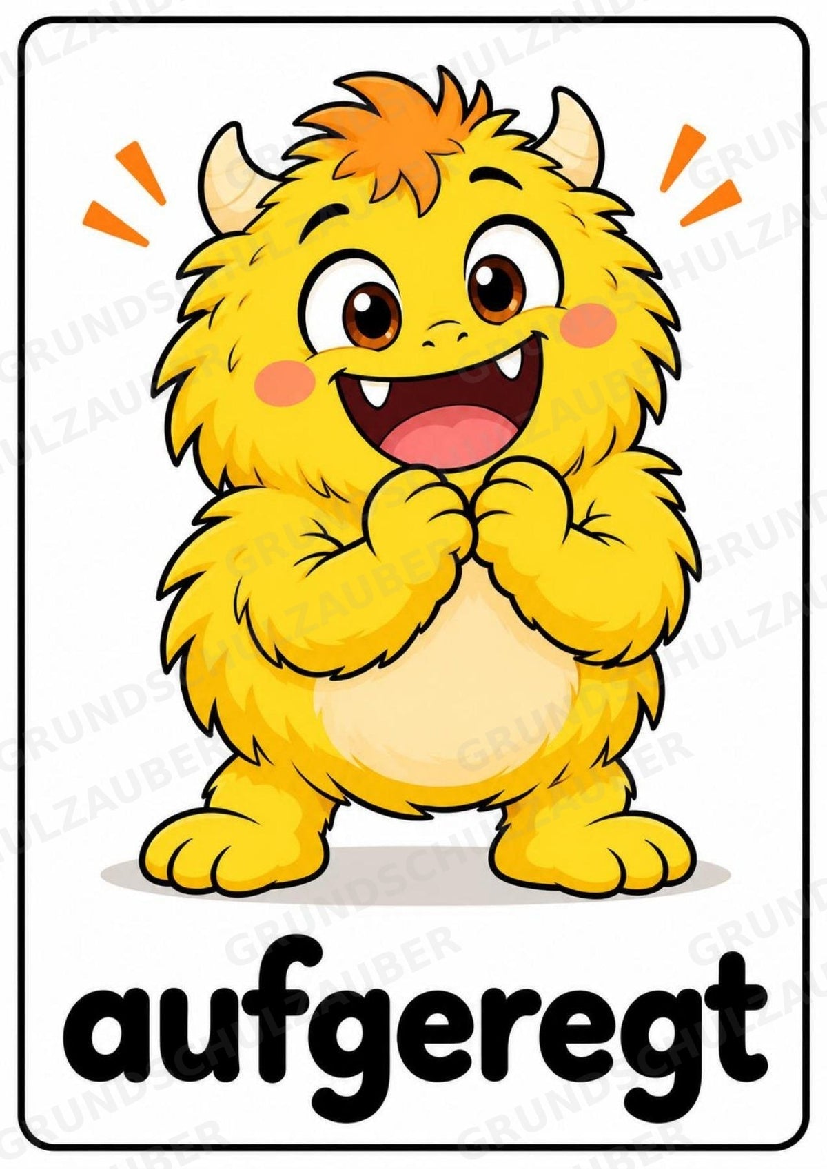 Gefühle & Emotionen – 12 Monsterposter in A4 | Gefühlsmonster für Grundschule, Kita, Morgenkreis & soziales Lernen | Poster – Materialseite 8