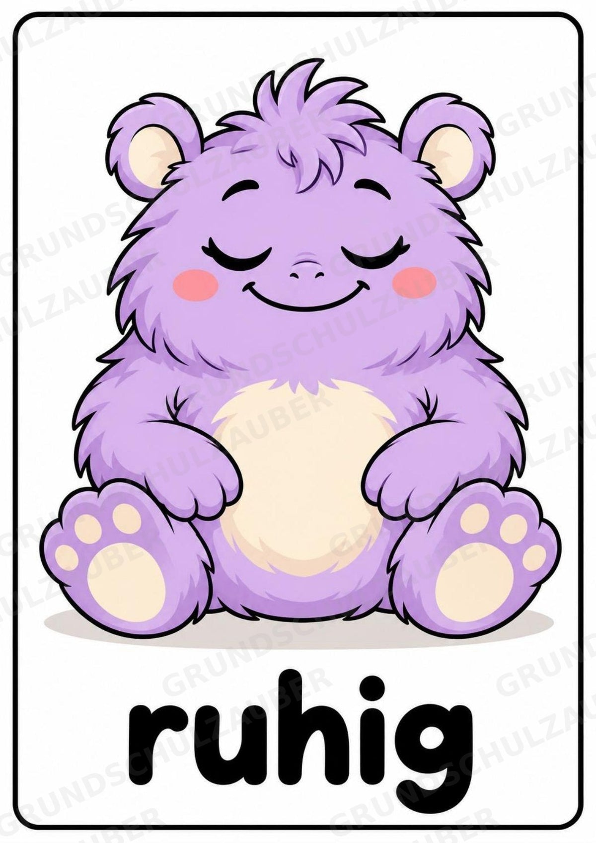 Gefühle & Emotionen – 12 Monsterposter in A4 | Gefühlsmonster für Grundschule, Kita, Morgenkreis & soziales Lernen | Poster – Materialseite 9