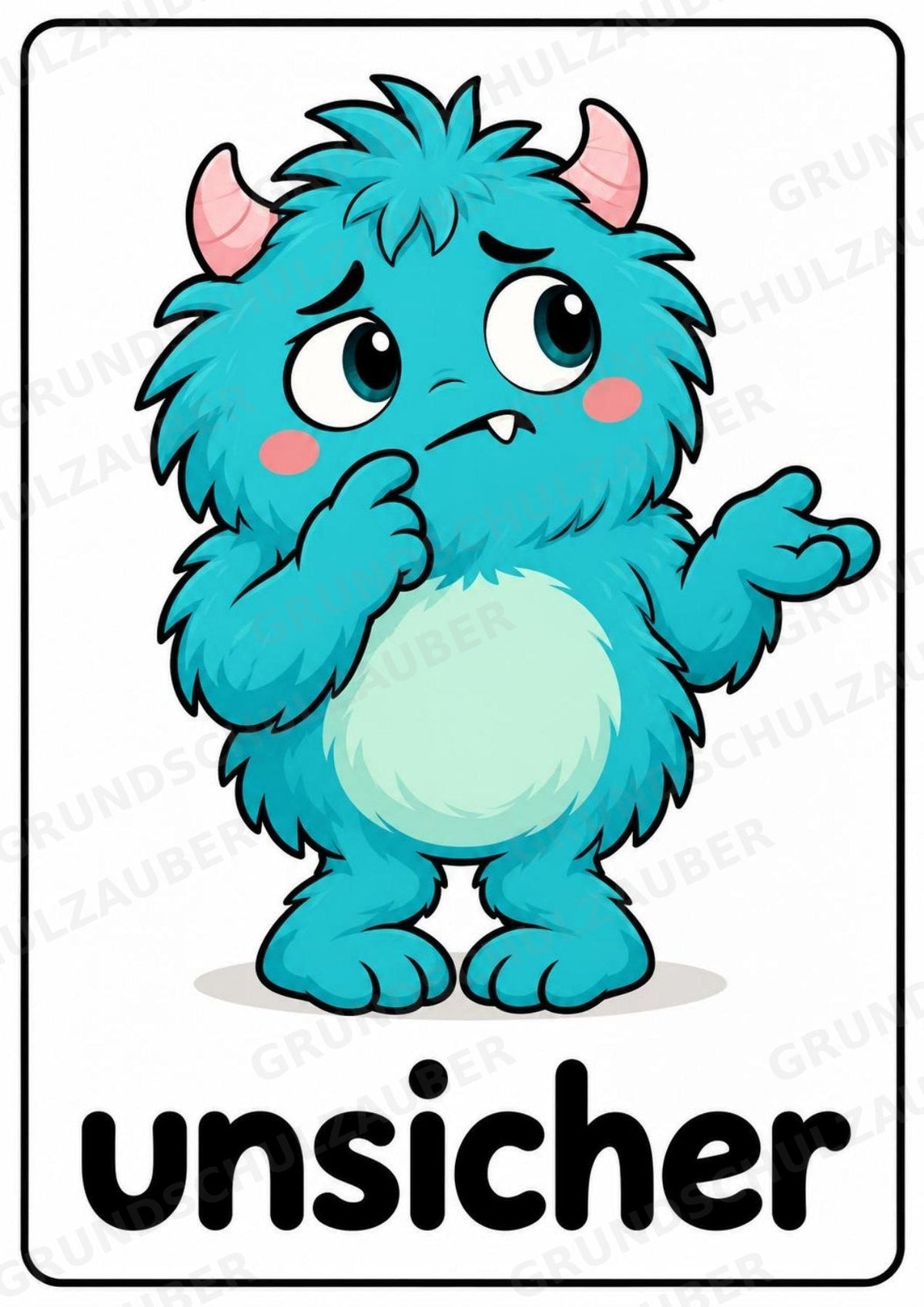 Gefühle & Emotionen – 12 Monsterposter in A4 | Gefühlsmonster für Grundschule, Kita, Morgenkreis & soziales Lernen | Poster – Materialseite 13