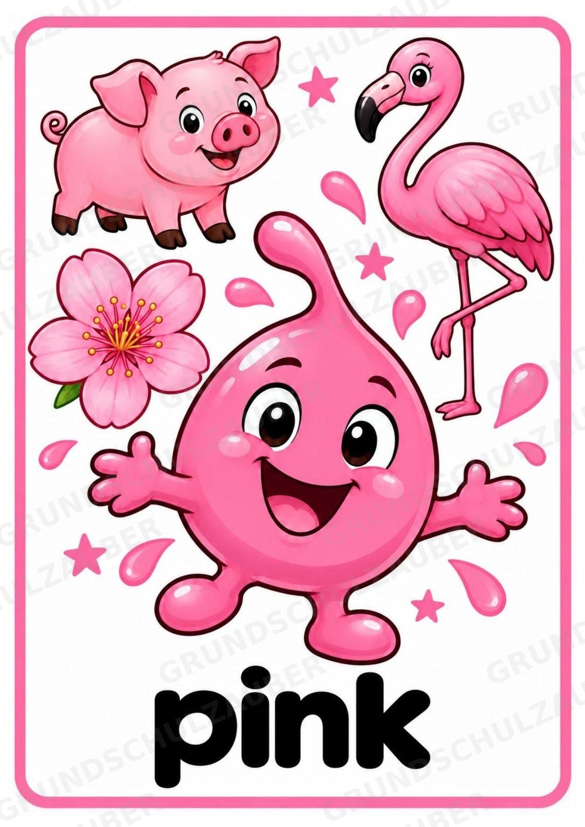 Colours – 10 Farbposter Englisch DIN A4 | Farben lernen, Wortschatz & Englisch Anfangsunterricht | Grundschule – Materialseite 8