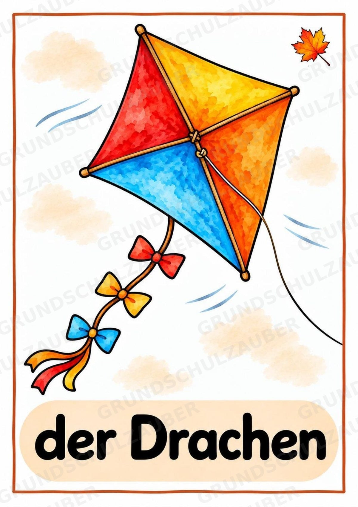 Herbst in der Grundschule | 10 Poster & 20 Bildkarten für Wortschatzarbeit, DaZ und Sprachförderung – Materialseite 9