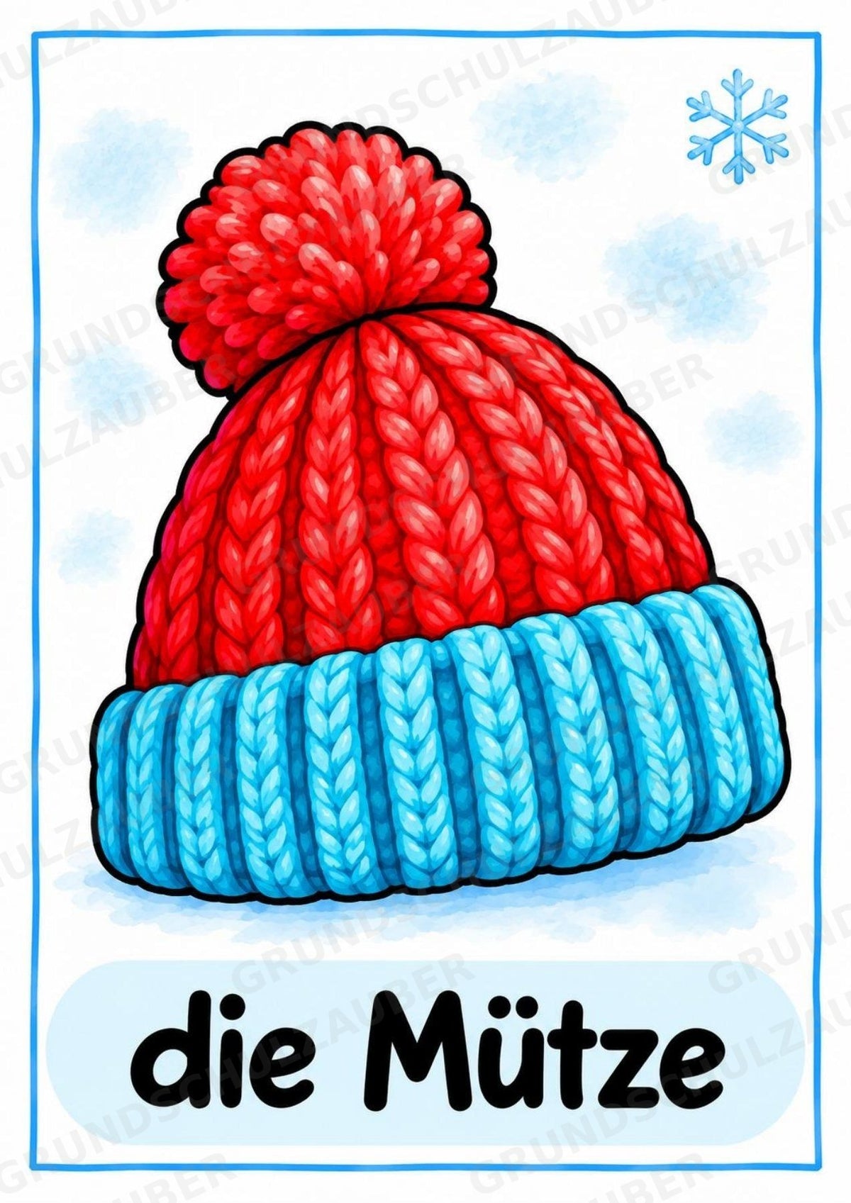 Winter in der Grundschule | 10 Poster & 20 Bildkarten für Wortschatzarbeit, DaZ und Sprachförderung – Materialseite 5