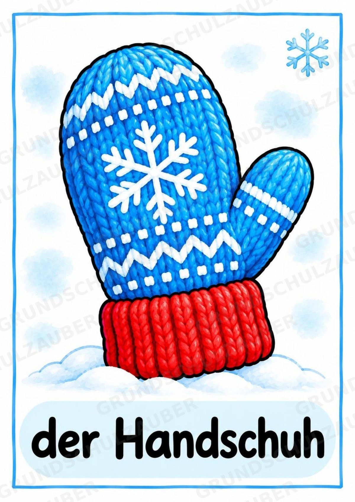 Winter in der Grundschule | 10 Poster & 20 Bildkarten für Wortschatzarbeit, DaZ und Sprachförderung – Materialseite 7
