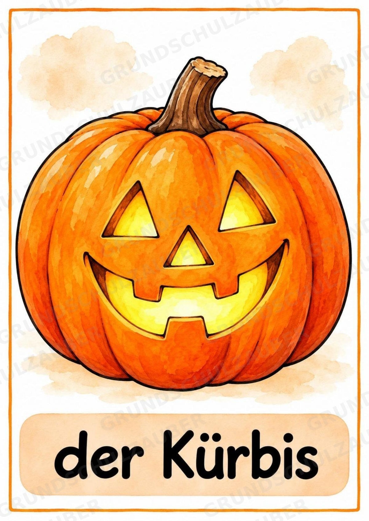 Halloween Bildkarten & Poster für die Grundschule | 10 A4-Poster + 20 A6-Karten für Wortschatz, Sprachförderung & DaZ – Materialseite 2