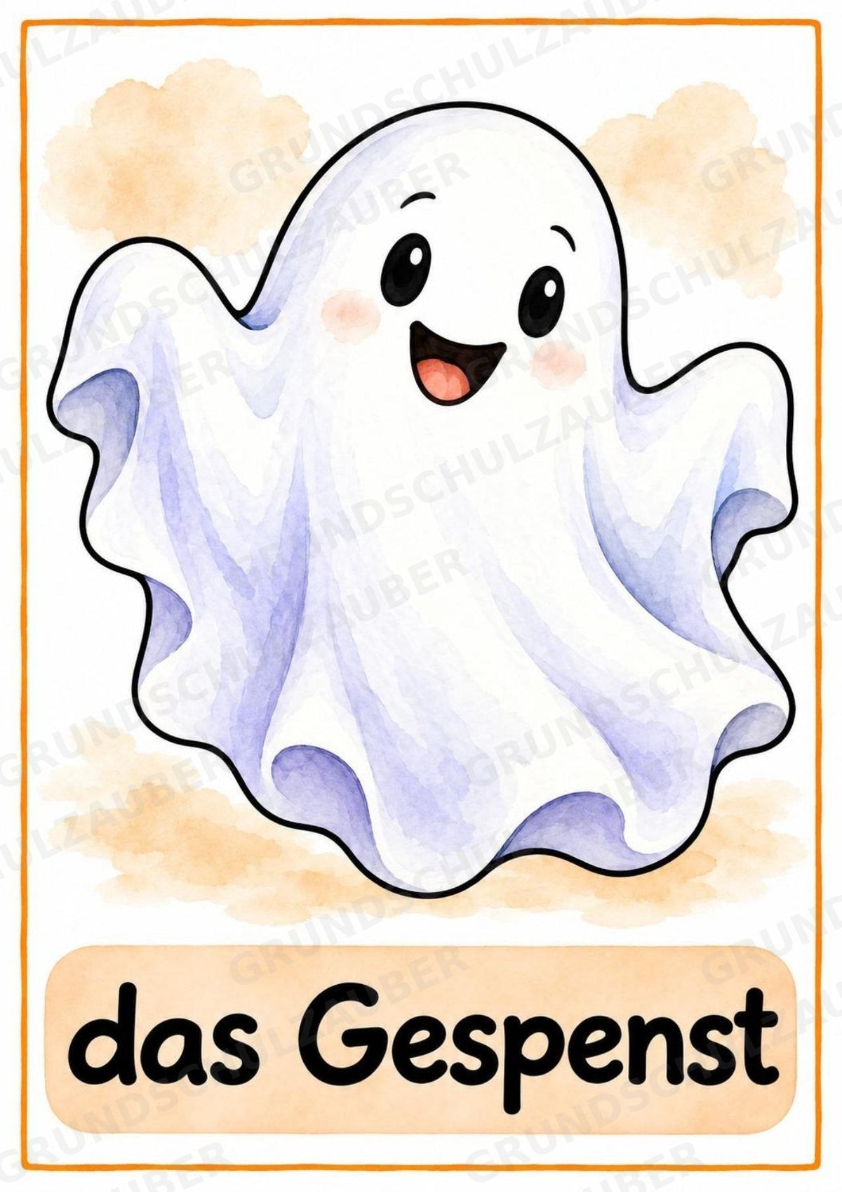 Halloween Bildkarten & Poster für die Grundschule | 10 A4-Poster + 20 A6-Karten für Wortschatz, Sprachförderung & DaZ – Materialseite 3