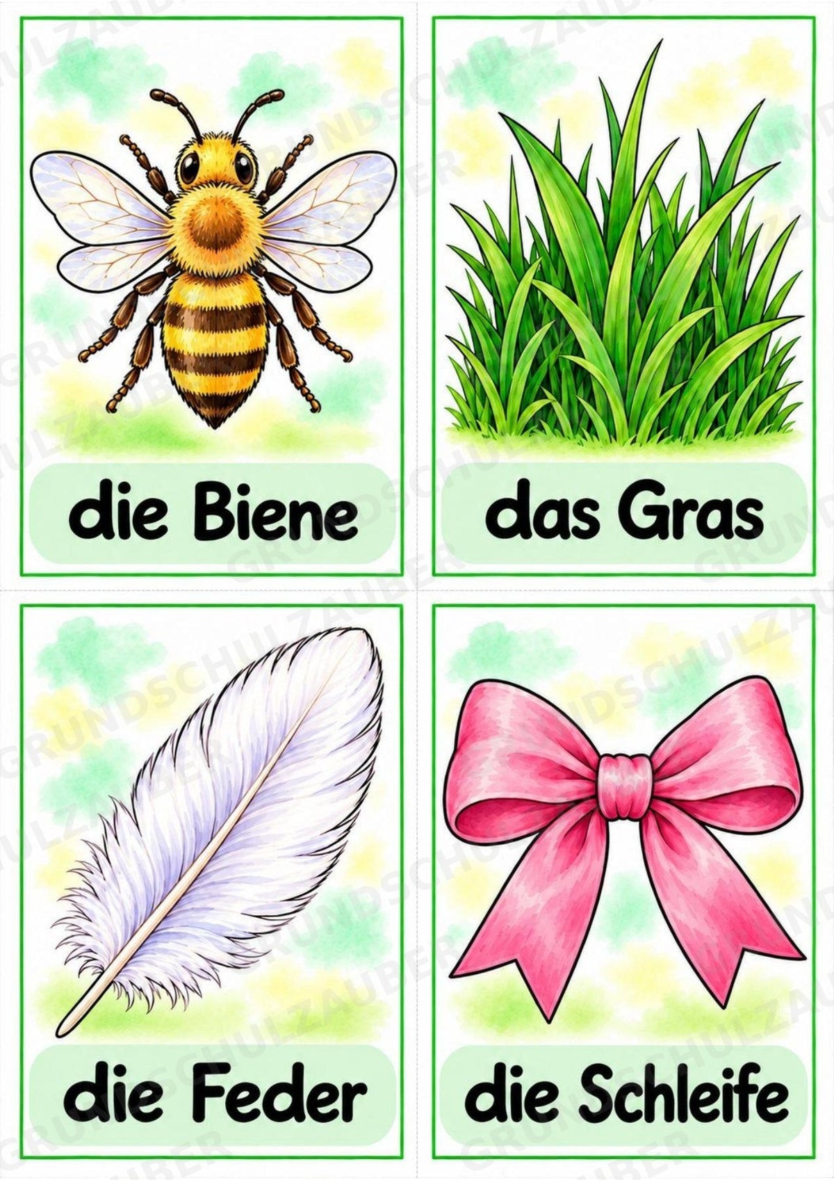 Ostern: 10 Poster & 20 Bildkarten für die Grundschule | Wortschatz mit Artikeln, Sprachförderung & DaZ – Materialseite 15
