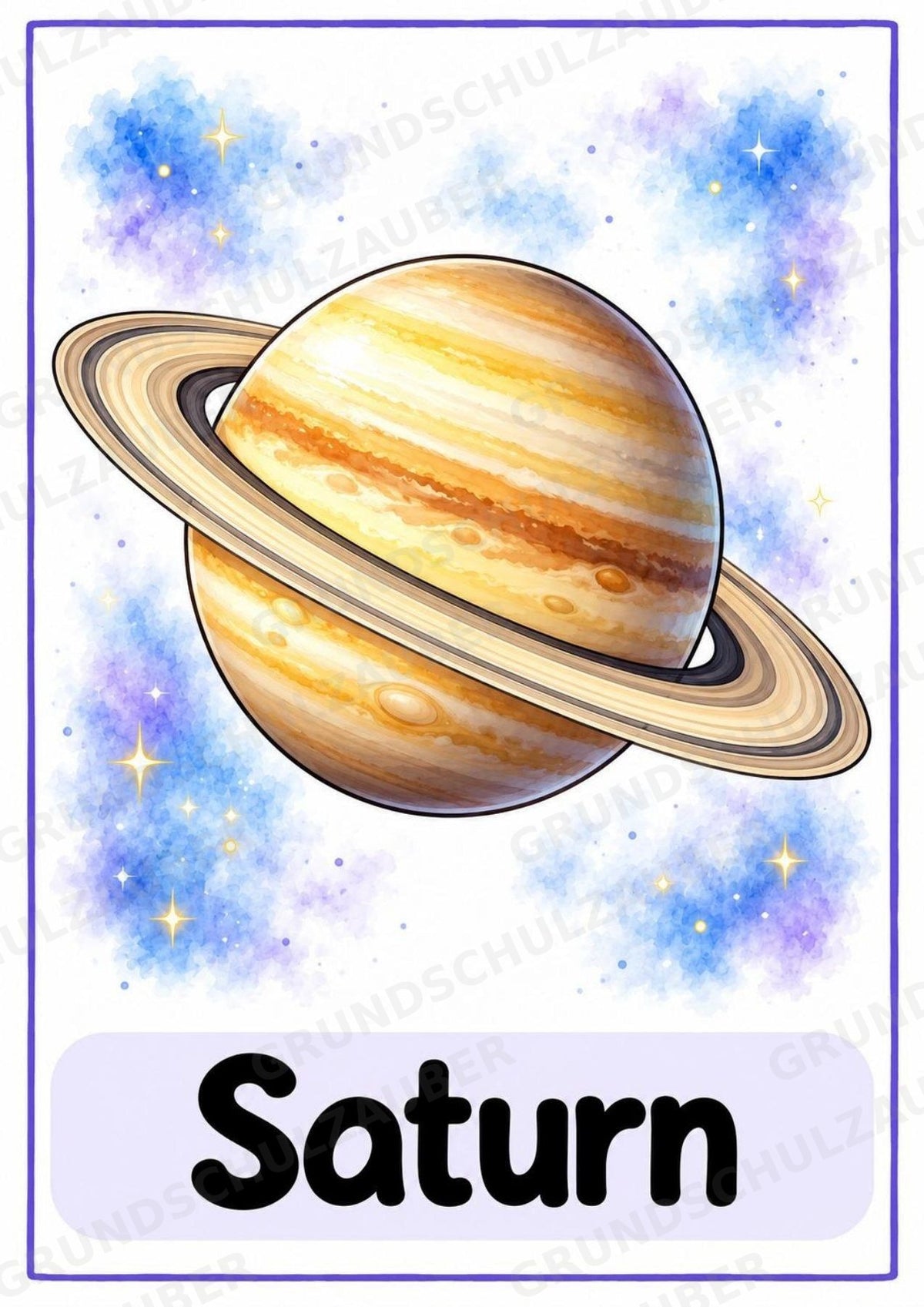 Universum & Weltraum: 30 Poster A4 + 40 Bildkarten A6 | Planeten, Sterne & Raumfahrt | Sachunterricht Grundschule & DaZ – Materialseite 9