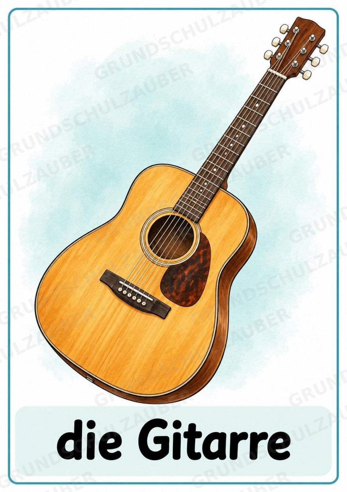 Musikinstrumente – 15 Poster DIN A4 | Musikunterricht Grundschule & Instrumentenkunde | PDF – Materialseite 3