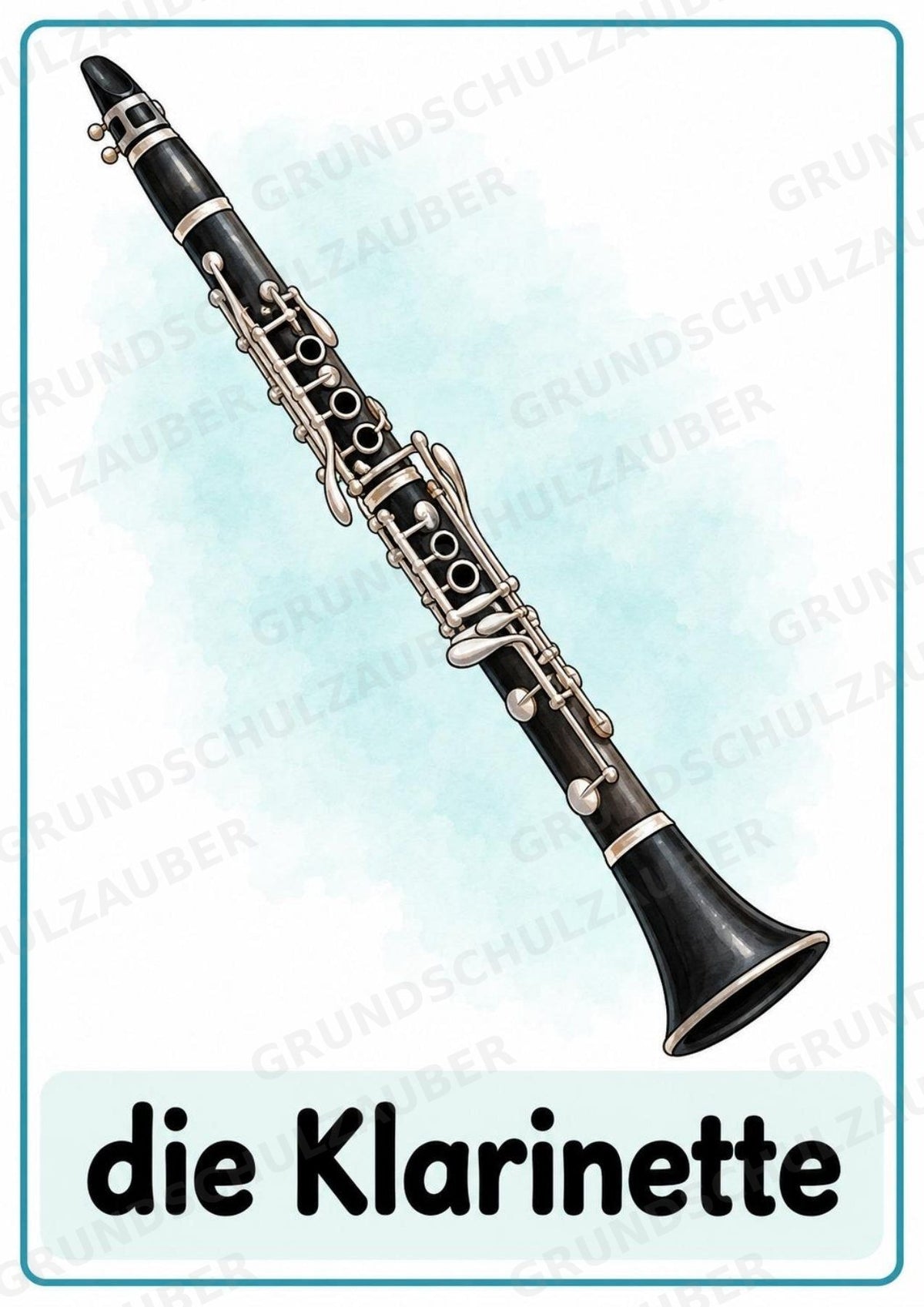 Musikinstrumente – 15 Poster DIN A4 | Musikunterricht Grundschule & Instrumentenkunde | PDF – Materialseite 9