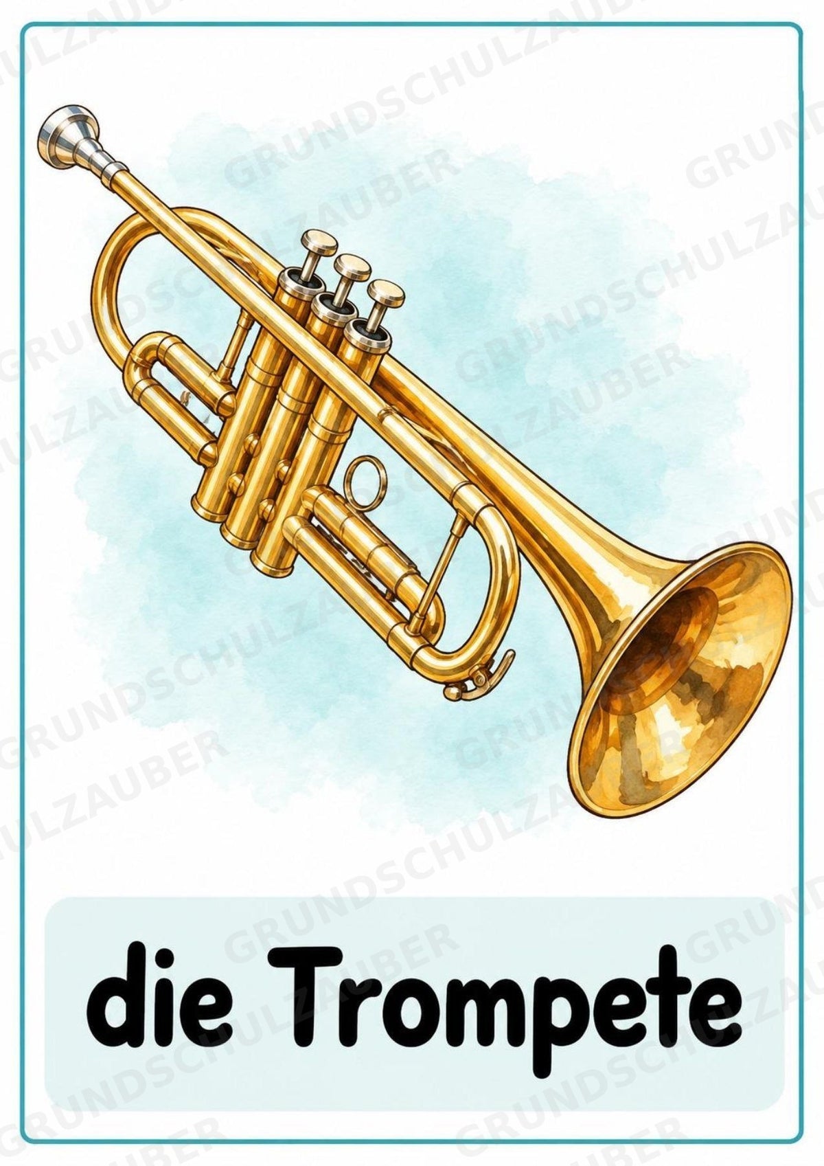Musikinstrumente – 15 Poster DIN A4 | Musikunterricht Grundschule & Instrumentenkunde | PDF – Materialseite 11