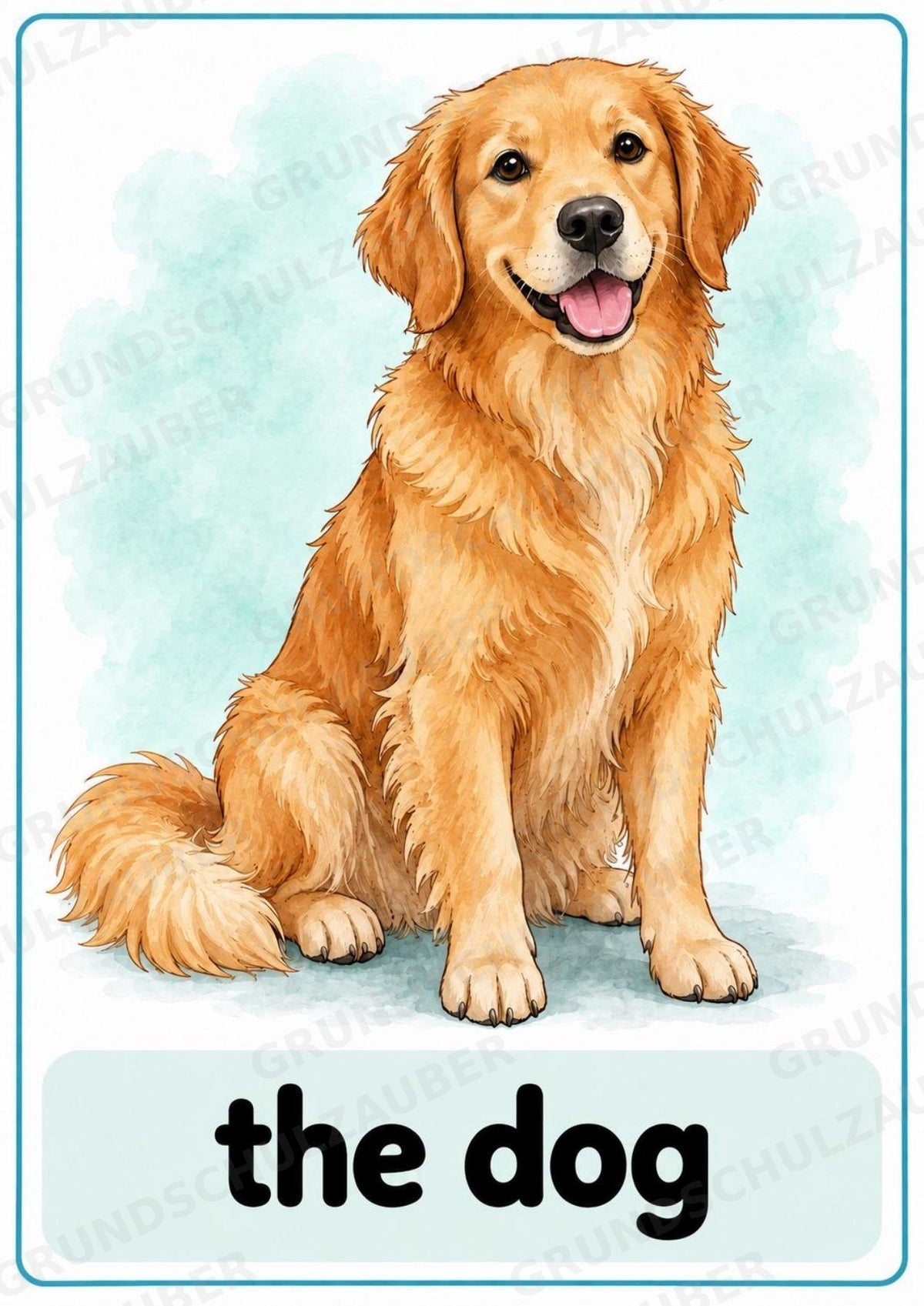 Haustiere Englisch: 10 Tierposter DIN A4 | Pets Vocabulary für den Englischunterricht – Materialseite 2