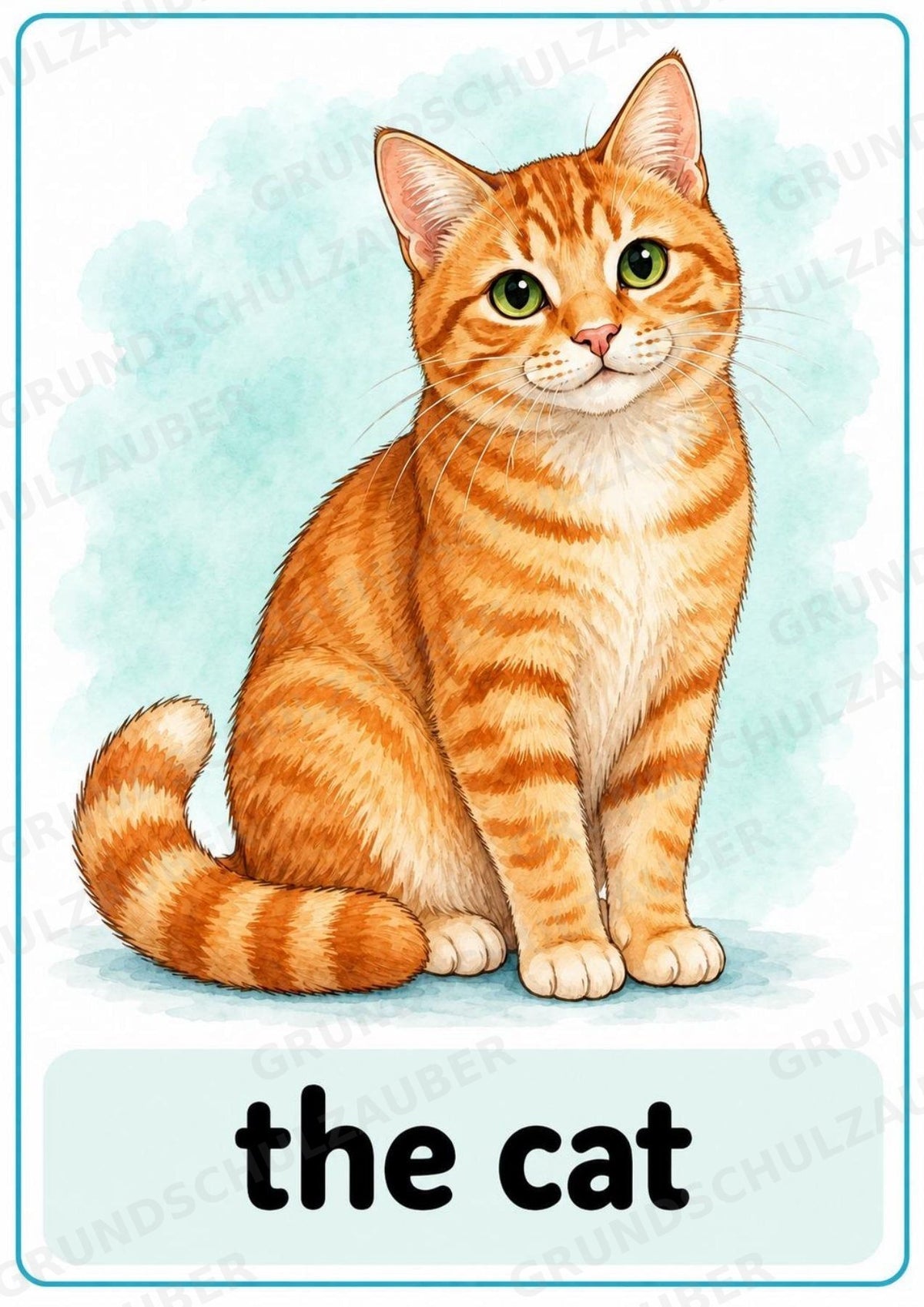 Haustiere Englisch: 10 Tierposter DIN A4 | Pets Vocabulary für den Englischunterricht – Materialseite 3