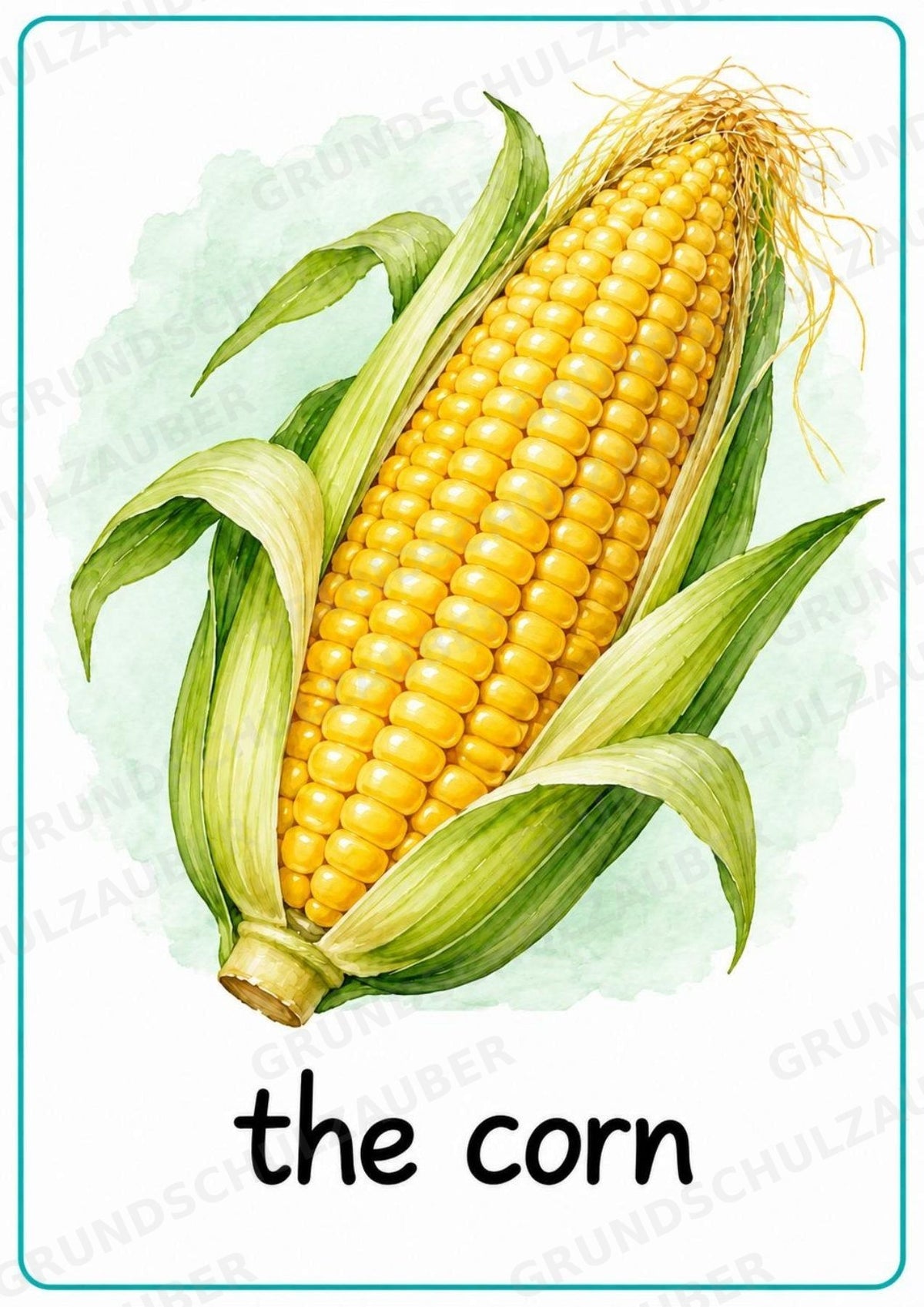 Gemüse Englisch: 15 Poster DIN A4 | Vegetable Vocabulary für den Englischunterricht – Materialseite 14