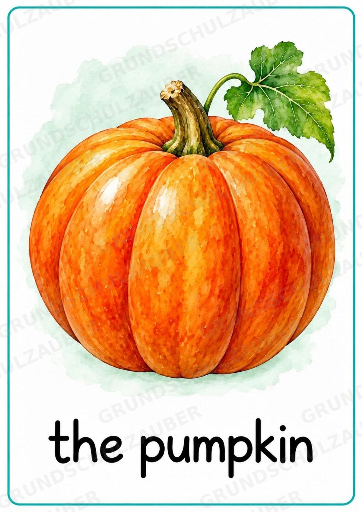 Gemüse Englisch: 15 Poster DIN A4 | Vegetable Vocabulary für den Englischunterricht – Materialseite 16