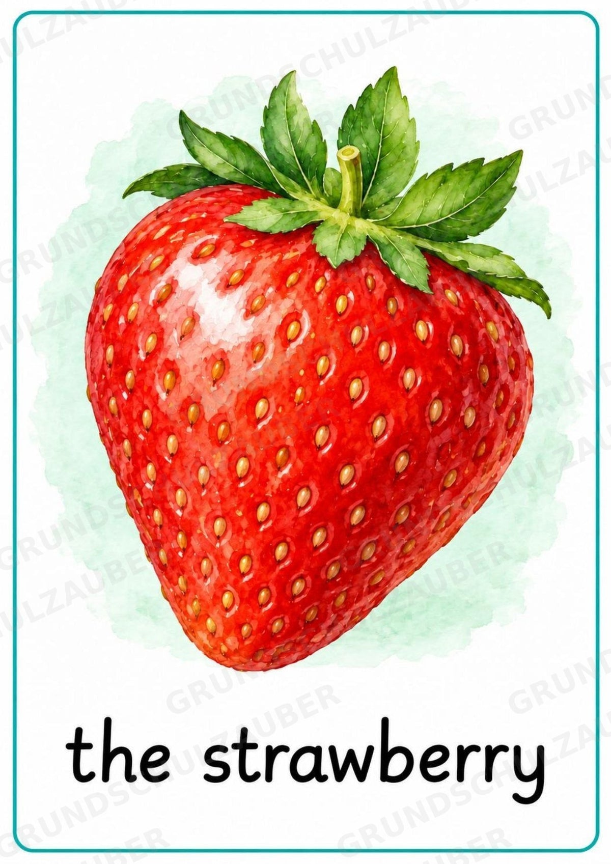 Obst Englisch: 15 Poster DIN A4 | Fruit Vocabulary und Wortschatzwand für den Englischunterricht in der Grundschule – Materialseite 8