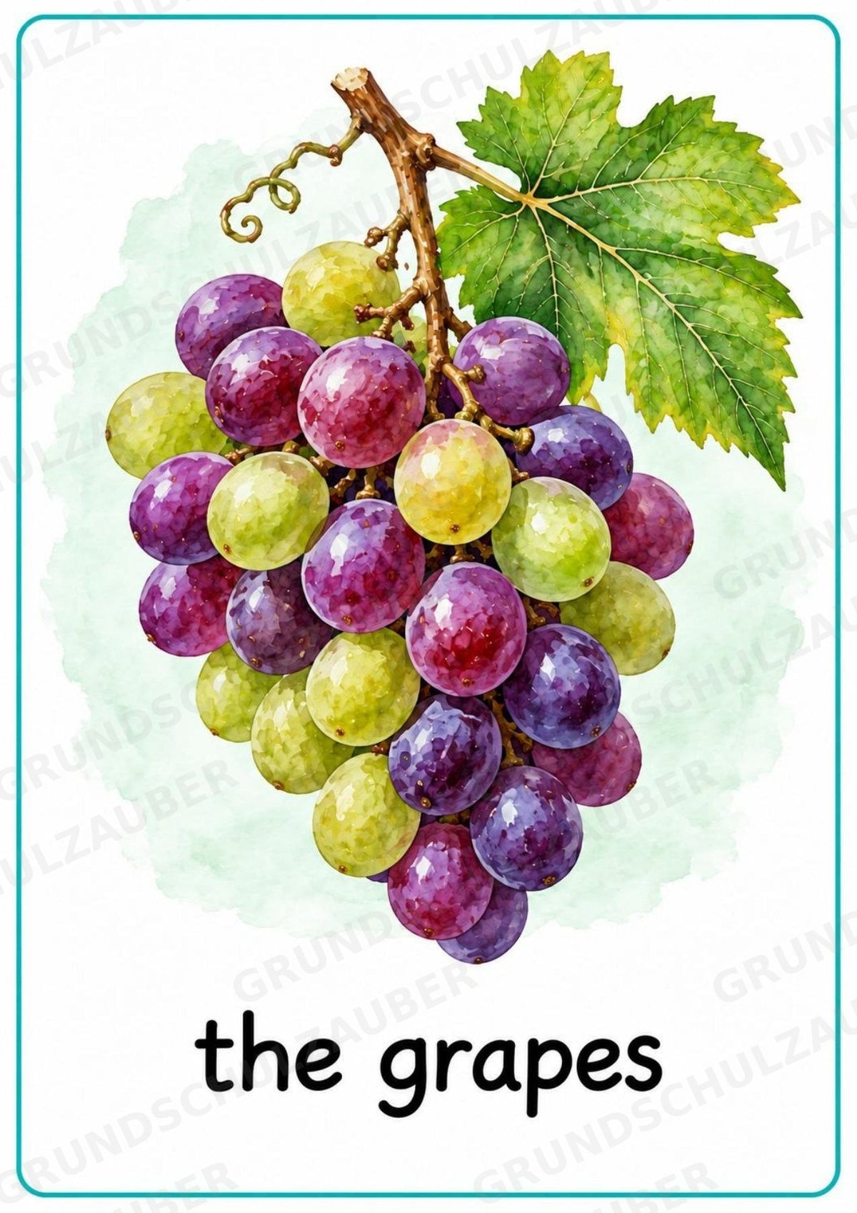 Obst Englisch: 15 Poster DIN A4 | Fruit Vocabulary und Wortschatzwand für den Englischunterricht in der Grundschule – Materialseite 10