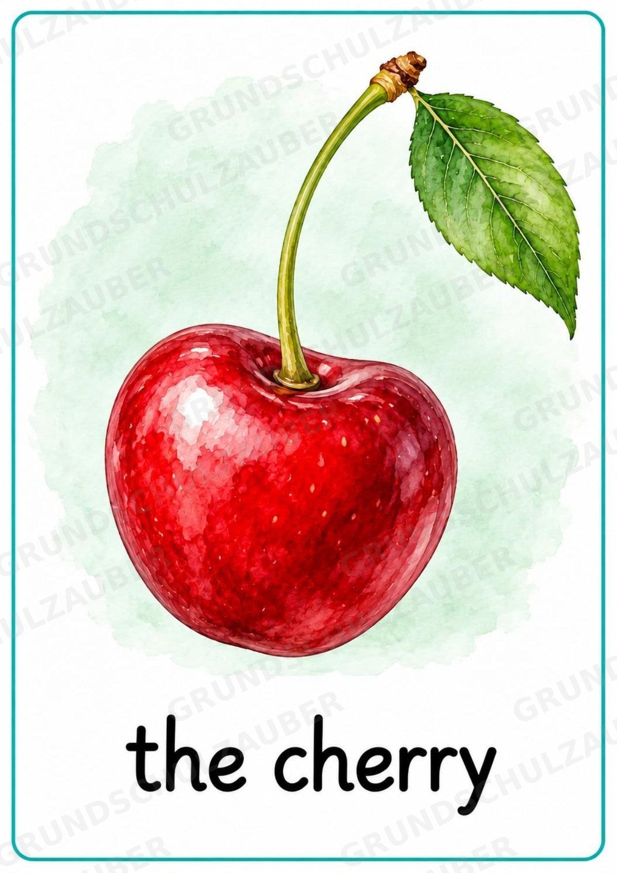 Obst Englisch: 15 Poster DIN A4 | Fruit Vocabulary und Wortschatzwand für den Englischunterricht in der Grundschule – Materialseite 11