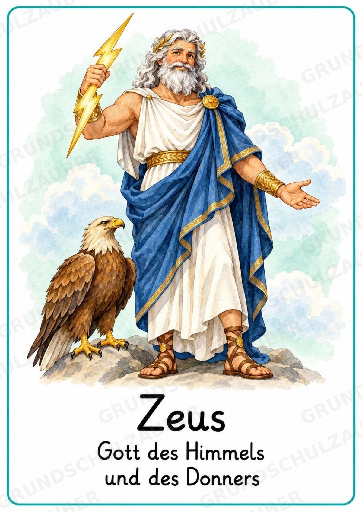 Griechische Götter und Göttinnen: 20 Poster DIN A4 | Mythologie und antikes Griechenland – Materialseite 2