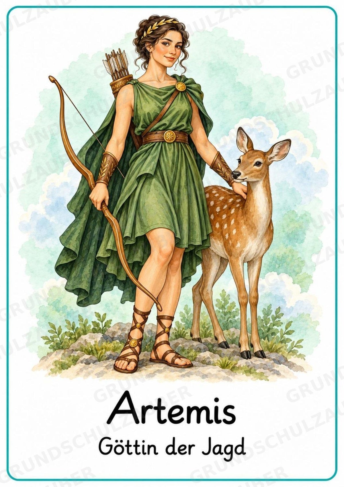 Griechische Götter und Göttinnen: 20 Poster DIN A4 | Mythologie und antikes Griechenland – Materialseite 8