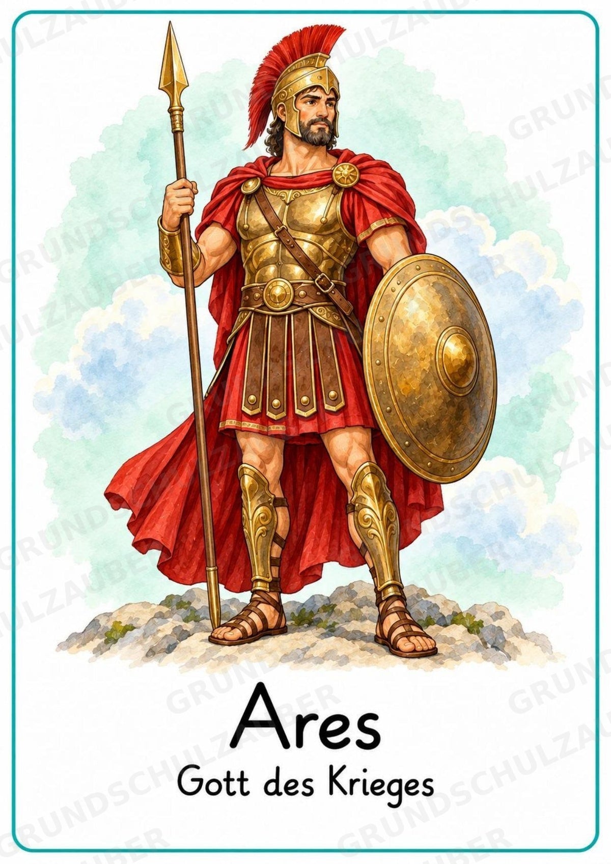 Griechische Götter und Göttinnen: 20 Poster DIN A4 | Mythologie und antikes Griechenland – Materialseite 9