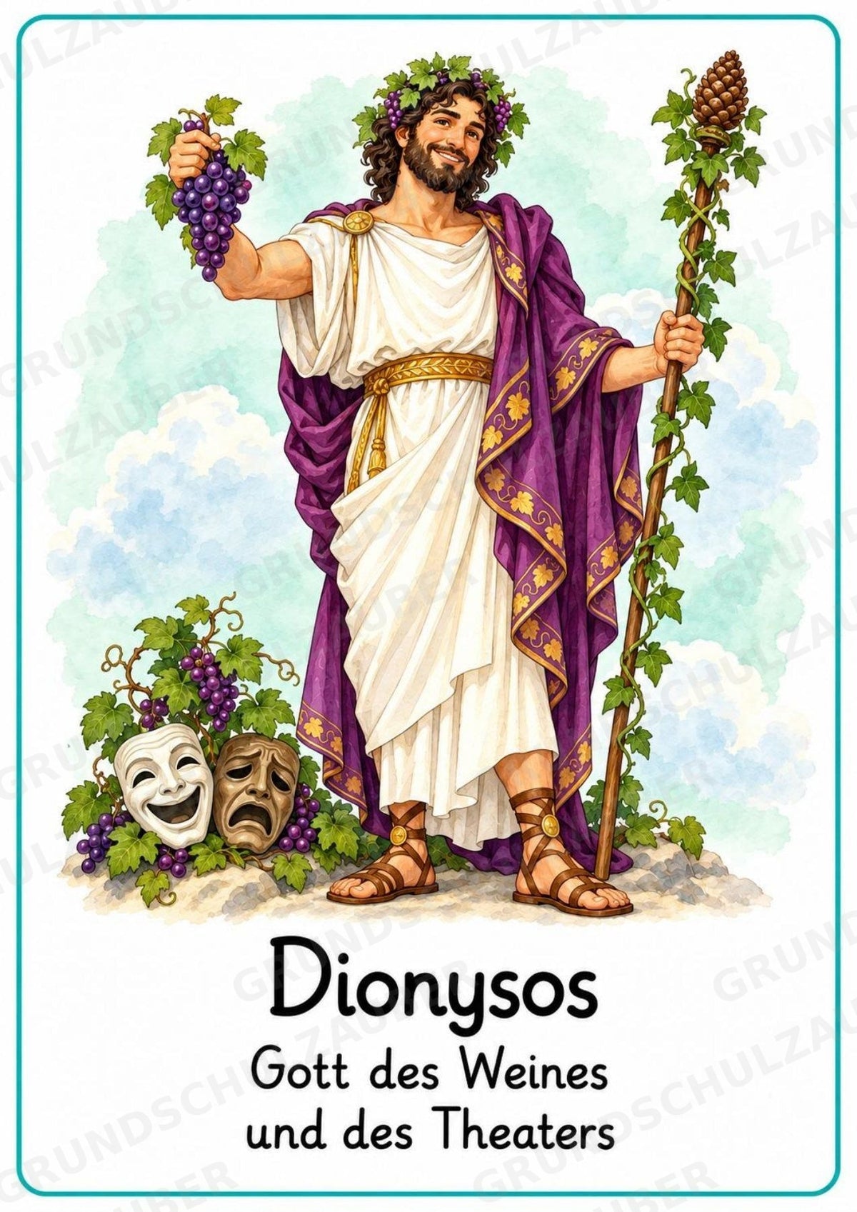 Griechische Götter und Göttinnen: 20 Poster DIN A4 | Mythologie und antikes Griechenland – Materialseite 13