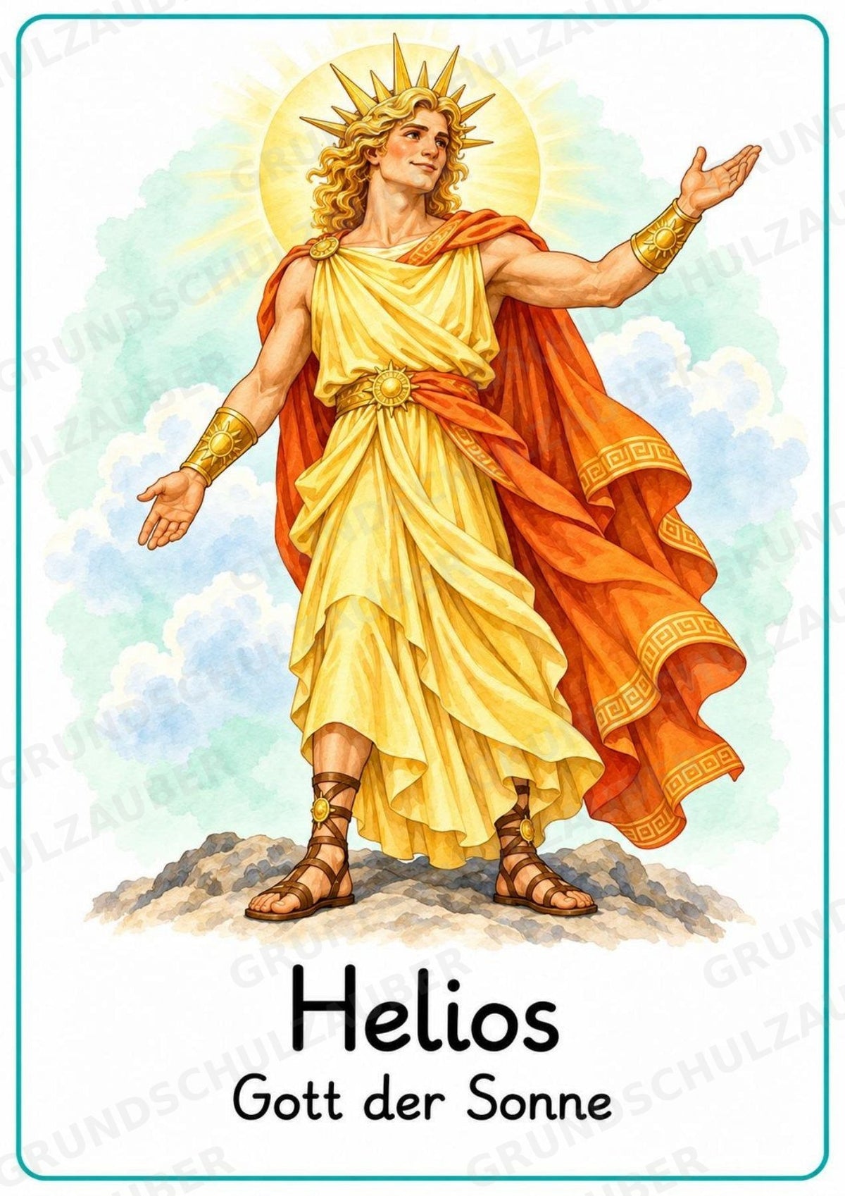 Griechische Götter und Göttinnen: 20 Poster DIN A4 | Mythologie und antikes Griechenland – Materialseite 17