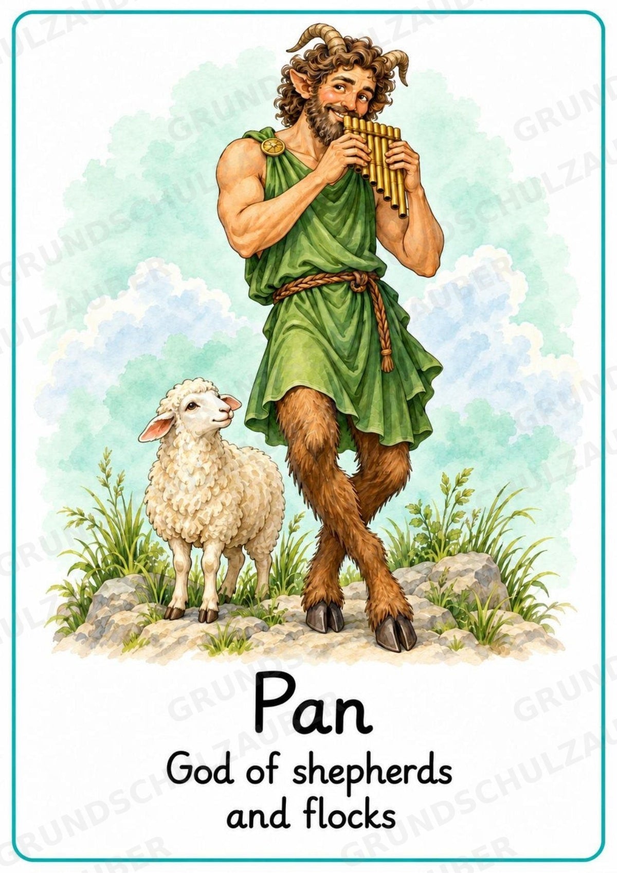Griechische Götter Englisch: 20 Poster DIN A4 | Greek Gods and Goddesses | Mythologie für den Englischunterricht – Materialseite 21