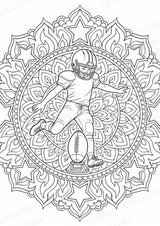 American Football Mandalas Ausmalbilder – Sport – 15 Malvorlagen – Materialseite 5