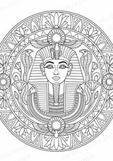 Antikes Ägypten Mandalas Ausmalbilder – Geschichte und Kulturen – 15 Malvorlagen – Materialseite 9