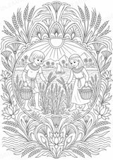 Antikes Ägypten Mandalas Ausmalbilder – Geschichte und Kulturen – 15 Malvorlagen – Materialseite 15