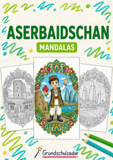 Aserbaidschan Mandalas Ausmalbilder – Länder und Kulturen – 15 Malvorlagen – Cover
