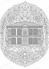 Aserbaidschan Mandalas Ausmalbilder – Länder und Kulturen – 15 Malvorlagen – Materialseite 5
