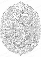 Aserbaidschan Mandalas Ausmalbilder – Länder und Kulturen – 15 Malvorlagen – Materialseite 10