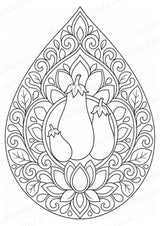 Aubergine Mandalas Ausmalbilder – Gemüse – 15 Malvorlagen – Materialseite 5