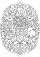 Aserbaidschan Mandalas Ausmalbilder – Länder und Kulturen – 15 Malvorlagen – Materialseite 15