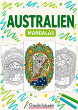 Australien Mandalas Ausmalbilder – Länder und Kulturen – 15 Malvorlagen – Cover