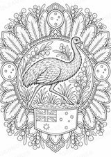 Australien Mandalas Ausmalbilder – Länder und Kulturen – 15 Malvorlagen – Materialseite 7