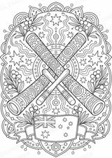 Australien Mandalas Ausmalbilder – Länder und Kulturen – 15 Malvorlagen – Materialseite 9